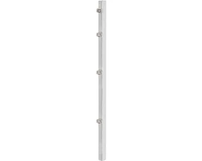 Zdjęcie produktu dla Alberts 677626 Słupek ogrodzeniowy z uchwytem zaciskowym i akcesoriami, ocynkowany ogniowo, długość 1500 mm, 60 x 40 mm