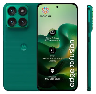 Produktbild von Motorola Edge 70 Fusion 5G 8GB/256GB Grün (Sporting Green) Dual-SIM