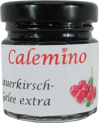 Produktbild von Sauerkirsch-Gelee extra mit braunem Rohrzucker 50g