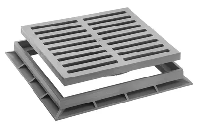 Produktbild von UPMANN Ablaufrost mit Rahmen 40 x 40 cm - 80342