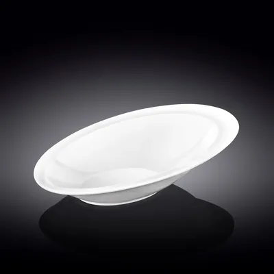 Image de Plat ovale Wilmax 27,5 x 18,5 cm en porcelaine, blanc WL-992657/A
