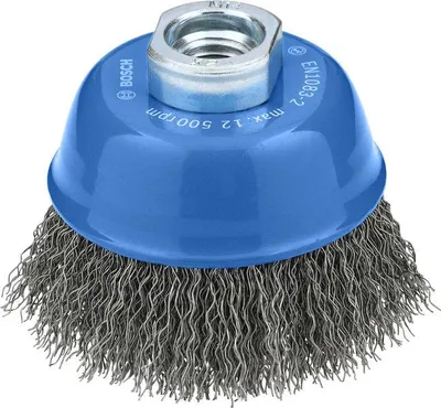 Produktbild von Metal clean Topfbürste, 75 x 0,3 mm,M10, gewellt