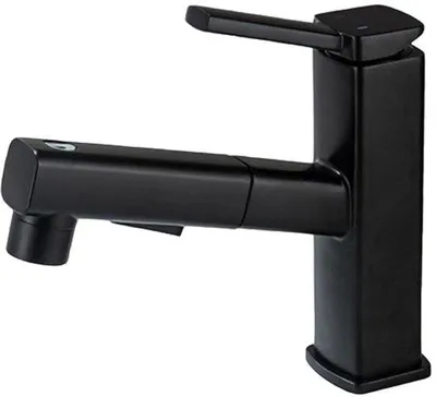 Immagine prodotto di Rubinetto da bagno con soffione estraibile - Rubinetto per vasca ad alta pressione - Rubinetto per vasca a 3 vie - Miscelatore monocomando - Con soffione estraibile
