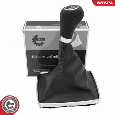 Obrázok produktu pre ESEN SKV hlavica radiacej páky 6-stupňová, čierna, z plastu a syntetickej kože, vhodná pre MERCEDES-BENZ trieda C sedan (W204) a trieda C kombi
