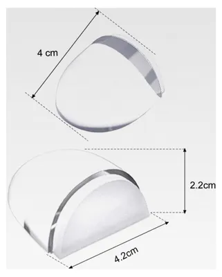 Produktbild von 4er Set transparente selbstklebende Türstopper für alle Hartböden