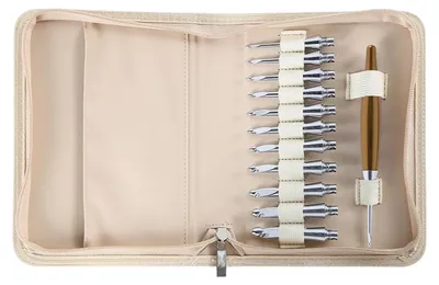 Produktbild von Austauschbares Set aus Aluminium-Rundstricknadeln zum Stricken