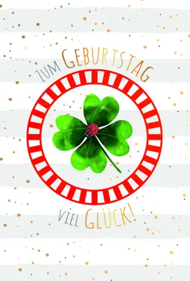 Produktbild von Geburtstag - Glückwunschkarte im Format 11,5 x 17 cm mit Umschlag