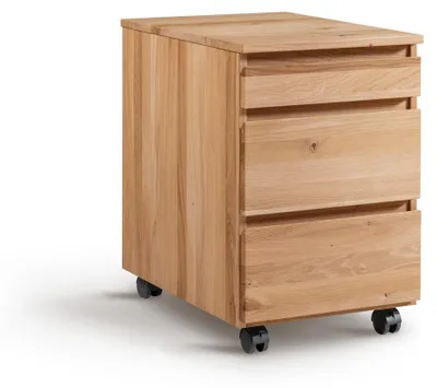 Produktbild von Rollcontainer Livorno Eichenholz Natur 43 x 60 x 65 cm