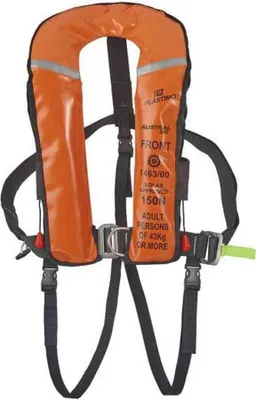 Produktbild von Plastimo Solas Austral 180 Hr Gurtzeug Für Automatische Rettungsweste Orange >43 kg Orange >43 kg