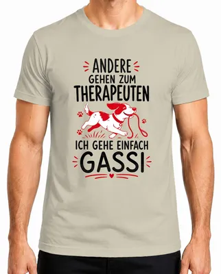 Immagine prodotto di "Altri vanno dallo psicoterapeuta, io mi accontento di questa maglietta: 'Statement', sarcasmo, uomo, taglia 3XL, motivo: natura."
