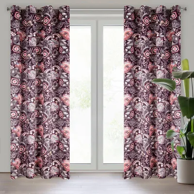 Produktbild von Vorhang MIREI dunkelBURG 140x250 cm  Ösen Ösenvorhang