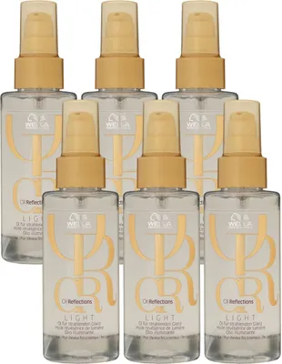 Produktbild von Wella Oil Reflections Light Oil 6 x 100 ml Haarpflegeöl Set