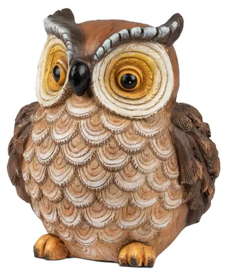 Produktbild von Dekofigur Eule HOLZOPTIK stehend H. 29cm braun aus Magnesia Formano H26