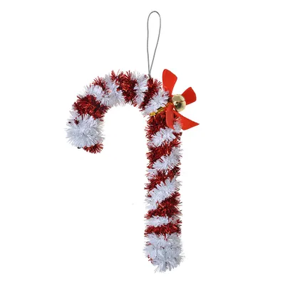 Produktbild von Clayre & Eef Weihnachtsanhänger Zuckerstange 16 cm Rot Weiß Kunststoff