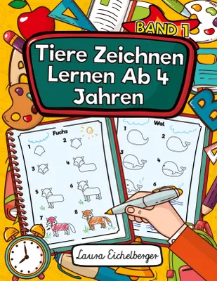 Produktbild von Tiere Zeichnen Lernen Ab 4 Jahren