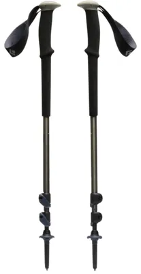 Productafbeelding van Wandelstokken Trail (zwart/olijfgroen, 1 paar, 100-140 cm)