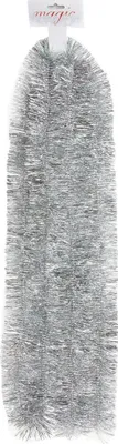 Produktbild von Girlande 7,5 cm breit 270cm Kunststoff silber
