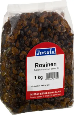 Produktbild von Rosinen von Insula Sultaninen zum Verfeinern von Müsli 1000g