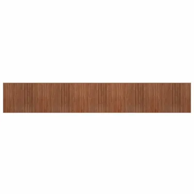 Image de vidaXL Tapis Rectangulaire Marron 80x1000 cm Bambou