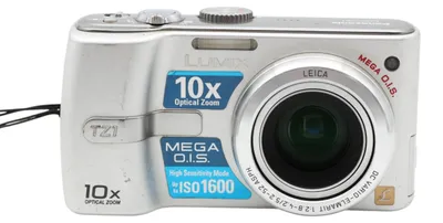 Produktbild von Panasonic Lumix DMC-TZ1 silber, 5 MP, CCD, 2560 x 1920 Pixel, 10x, 4x, 5,2 - 52 mm