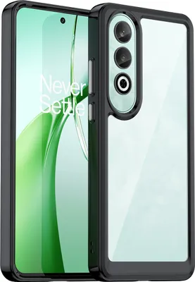 Image de Etui pour OnePlus Nord CE4 transparent, antichoc Etui de protection en silicone TPU noir