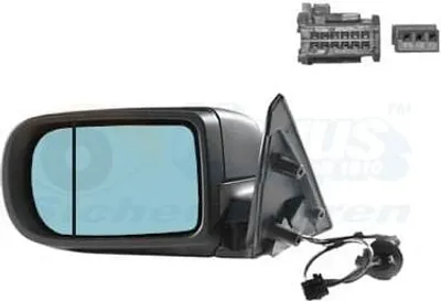 Produktbild von VAN WEZEL 0651807 Außenspiegel Seitenspiegel Links für BMW 7 (E38) Asphärisch Beheizt Grundiert