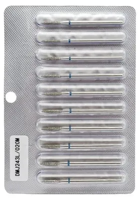 Obrázok produktu pre Sada diamantových vrtákov na nechty, 10 ks, presné rezanie, 05M