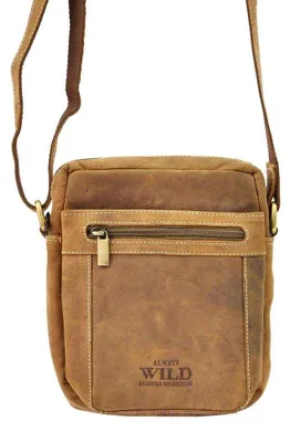 Obrázek produktu pro Wild kožená dámská saszetka přes rameno hnědá 19x23 cm