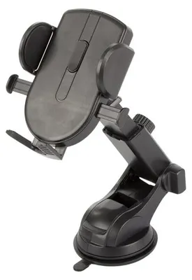 Image de Verk 04122 Support universel pour téléphone portable avec ventouse noir