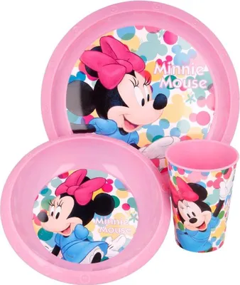 Produktbild von 3er-Set Minnie Mouse Disney-Geschirr