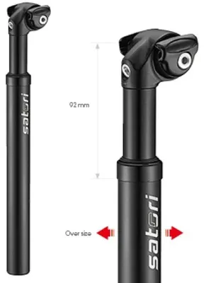 Obrázok produktu pre Sedlovka Satori Elegance LT Ø27,2 mm 350 mm - matná čierna