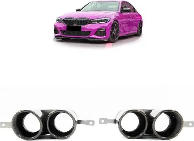 Produktbild von Auspuffblenden ESD Blenden Schwarz passt passend für BMW 3er G20 G21