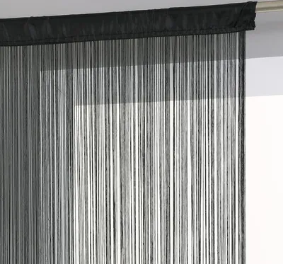 Immagine prodotto di Tenda in tessuto nero 90x200 cm  - Atmosphera, arredamento d'interni