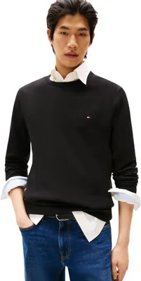 Produktbild von Tommy Hilfiger 8720111292911, Erwachsener, Männlich, Pullover, Schwarz, Rundhals, Langärmlig