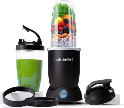 Produktbild von Nutribullet Elektrischer Mixer Küchengeräte NB120MB Leistungsstark Smoothie Maker 1200 Watt 700ml 900ml schwarz