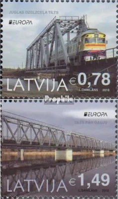 Produktbild von Briefmarken Lettland 2018 Mi 1043A-1044A (kompl.Ausg.) postfrisch Brücken