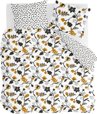 Produktbild von Dots & Flowers bettwäsche 200x200cm weiß