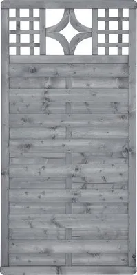 Produktbild von Zaun Teilelement Konsta Livia 90 x 180 cm hellgrau