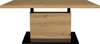 Produktbild von Couchtisch Höhenverstellbar Else 4 120x49x70 Holzwerkstoff Asteiche