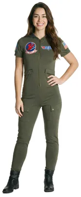 Productafbeelding van Top Gun catsuit - Carnaval/Vastenavond kostuum voor dames, maat: S
