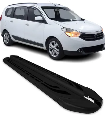 Image de Marchepieds Latéraux pédale pour Dacia Lodgy 2012-2024 Aluminium Noir 2Pcs