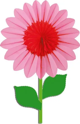 Produktbild von Blume rosa aus Seidenpapier 52 cm