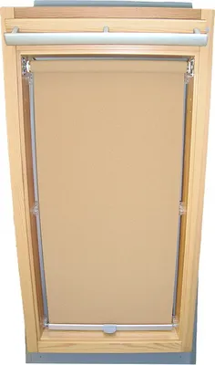 Produktbild von Rollo für VELUX Dachfenster Sichtschutz mit Haltekrallen GGL/GPL/GHL - 206 - beige-karamell