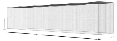 Image de Filet de frappe, design portable, construction robuste, 70 pieds