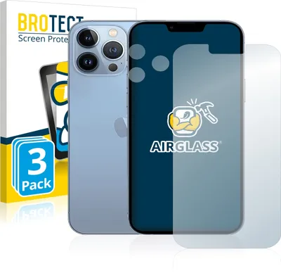 Produktbild von 3x BROTECT Schutzglas für Apple iPhone 13 Pro Max (Display+Kamera) Schutzfolie Panzer Folie Glas Display Schutz klar