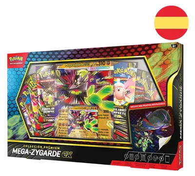 Obrázok produktu pre Sada kartovej hry Pokémon Mega-Zygarde Premium Ex, španielska verzia