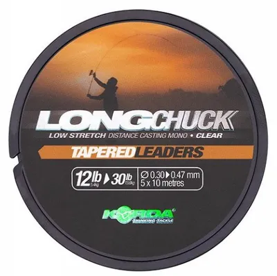 Zdjęcie produktu dla Korda Vlasec, żyłki przyponowe stożkowe, 50m, średnica 0,30-0,47mm