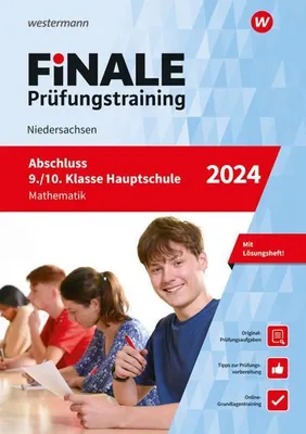 Produktbild von FiNALE Prüfungstraining Abschluss 9./10. Klasse Hauptschule Niedersachsen. Mathematik 2024