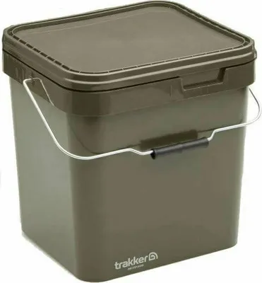 Produktbild von Trakker Eimer 17l Olive Quadratischer Behälter