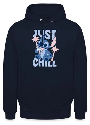 Produktbild von Lilo & Stitch Just Chill Uni Hoodie, S, Navy